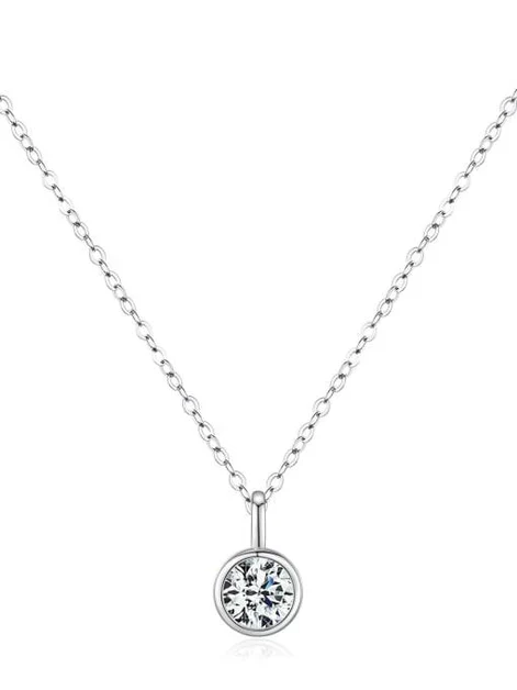 MJ-33 Sterling 100% 925 Silver Wedding Party Fine Jewelry Gift Pendant