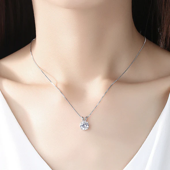 MJ-18 Sterling 100% 925 Silver Wedding Party Fine Jewelry Gift Pendant