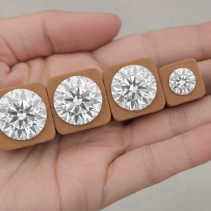 100% real moissanite stone with certificate